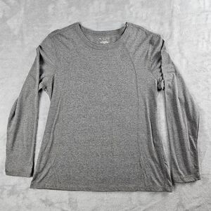 NWT Tek Gear Wicking Long Sleeve Pullover Shirt Mens Size XL Gray